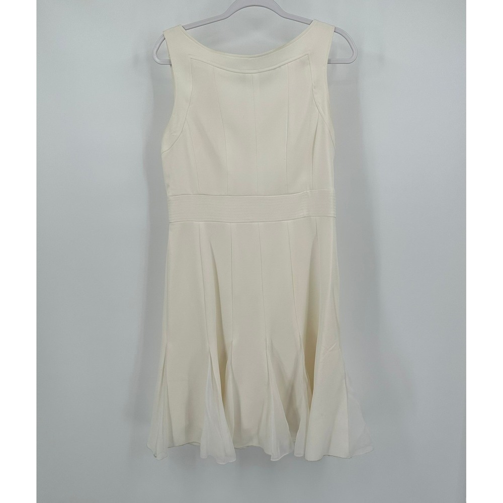 Sandra Darren Womens Old Money Minimalist Dress Size 12 Quiet Luxury Feminine